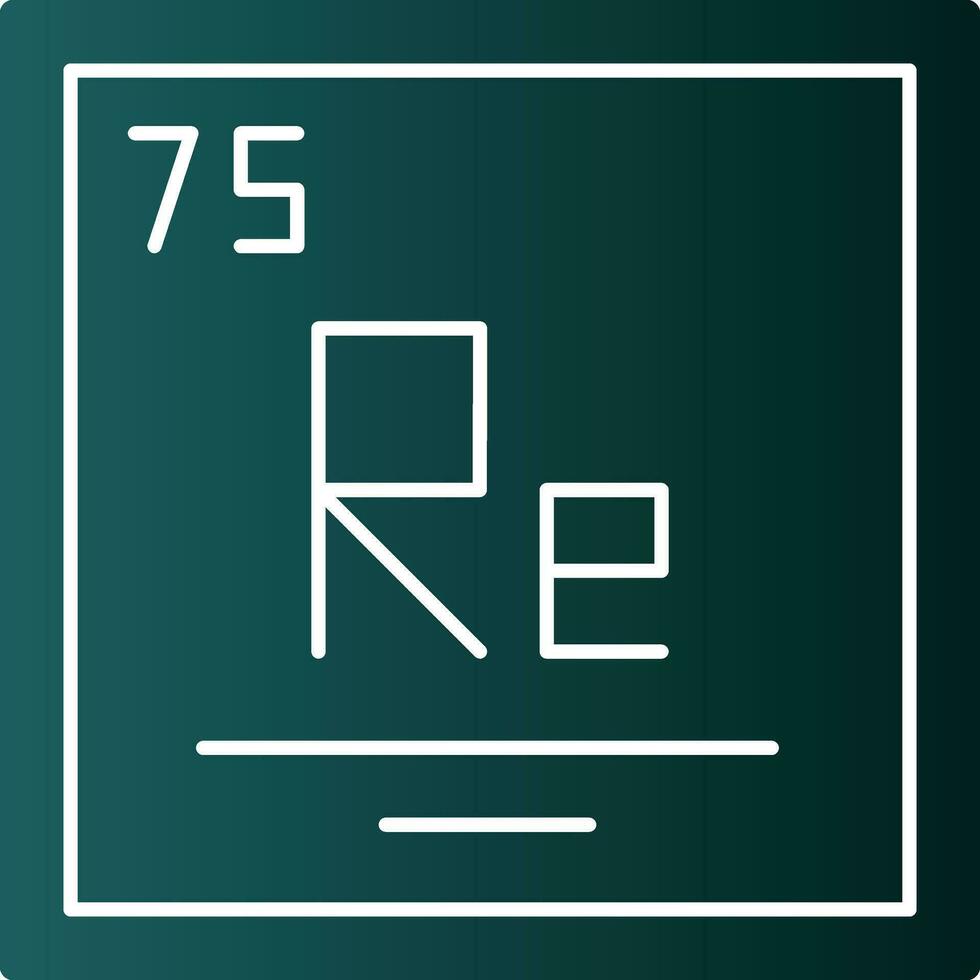 Rhenium Vector Icon Design