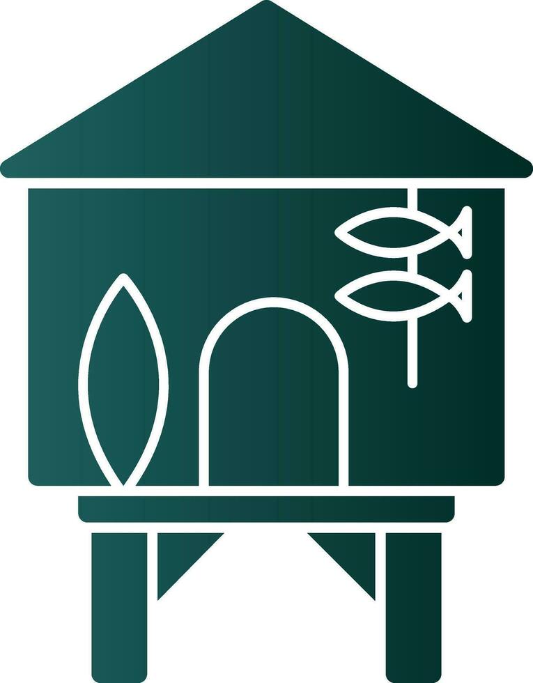 Beach hut Vector Icon Design