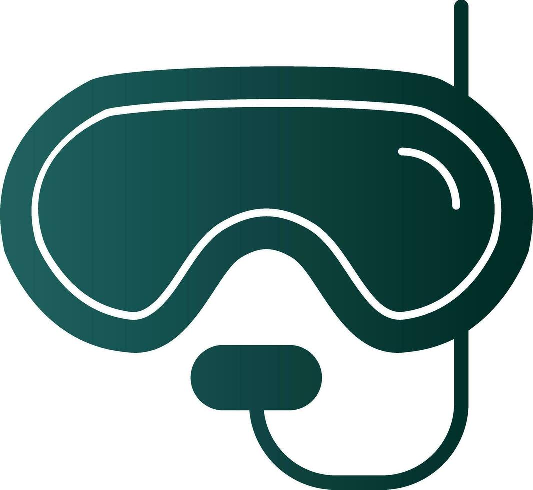 Diving mask Vector Icon Design