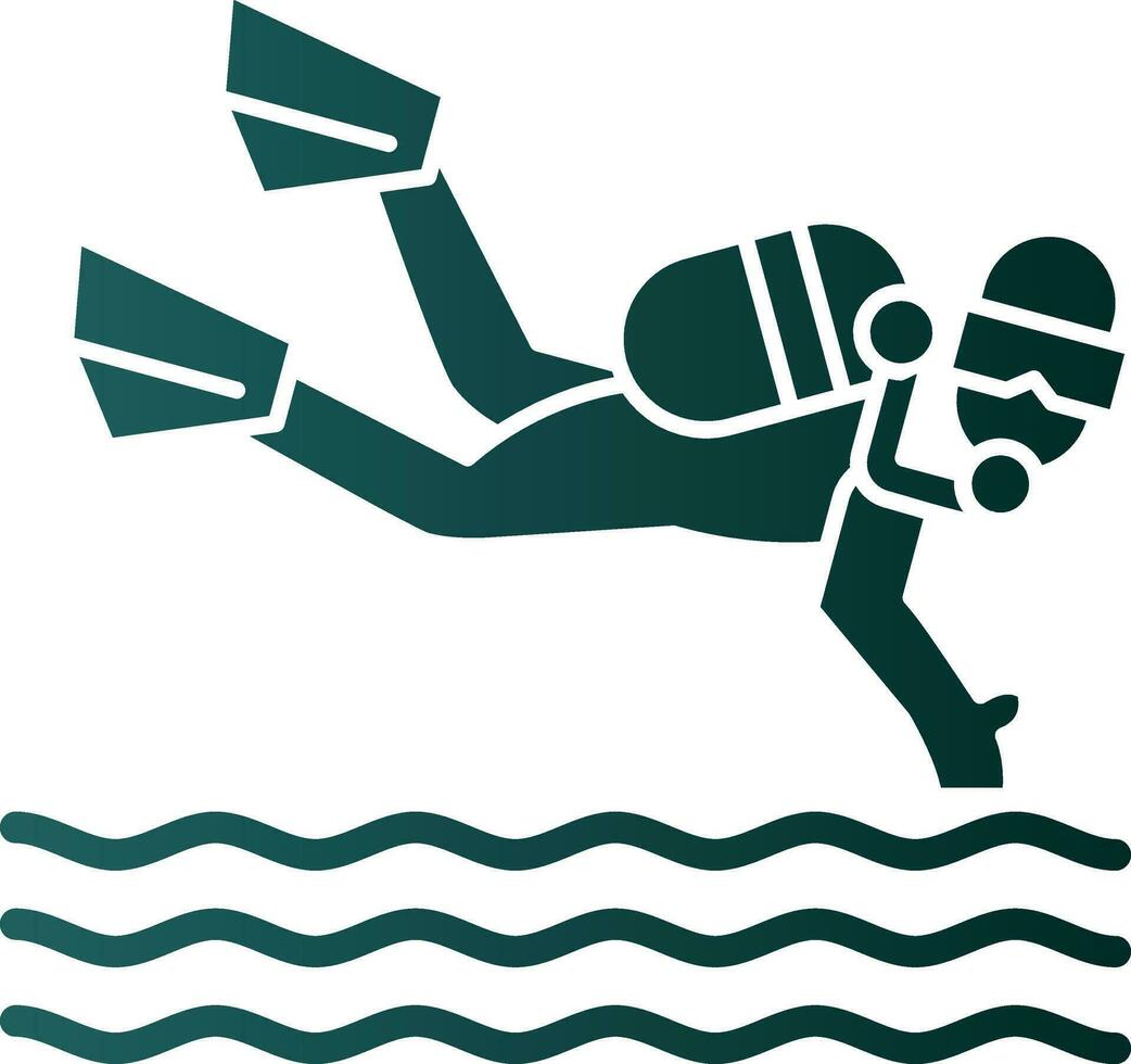 Scuba dive Vector Icon Design