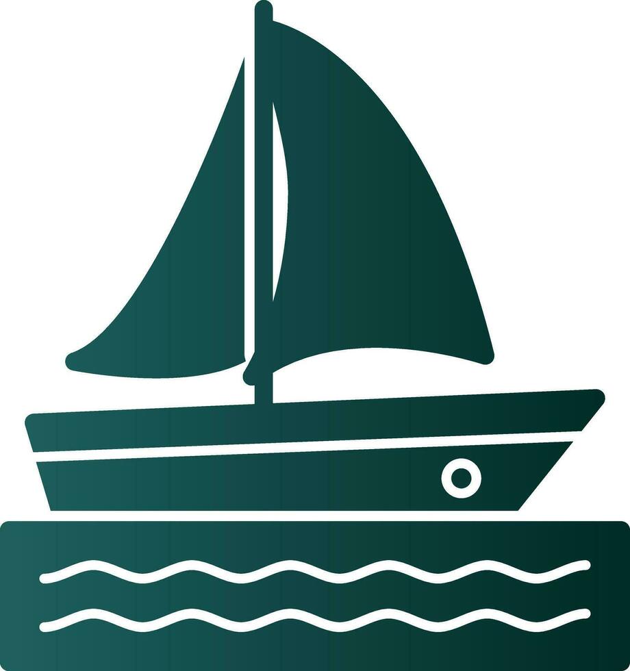 Catamaran Vector Icon Design