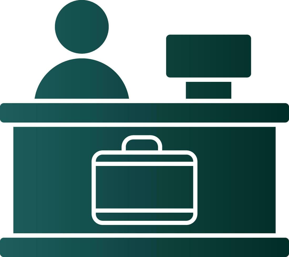 Check-in Vector Icon Design