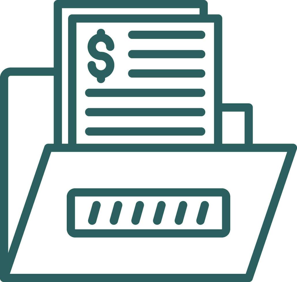 Dossier Vector Icon Design