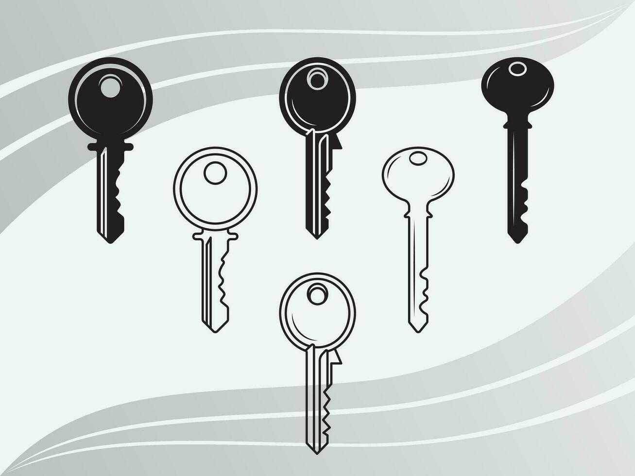 Key, keys cut files, keys clip art, printable keys, keys eps, keys vector, keys silhouette,Key Eps Bundle vector