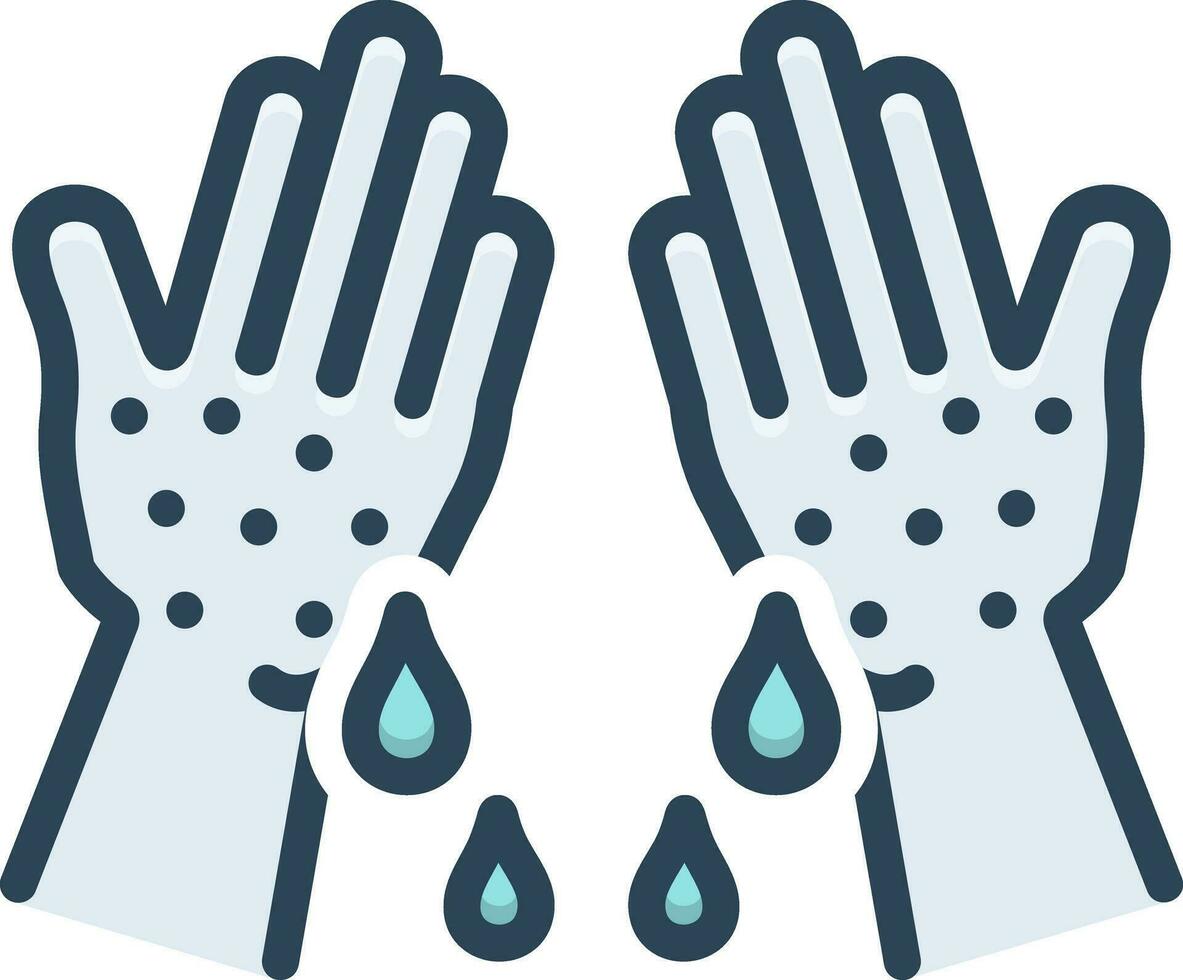 color icon for clammy vector