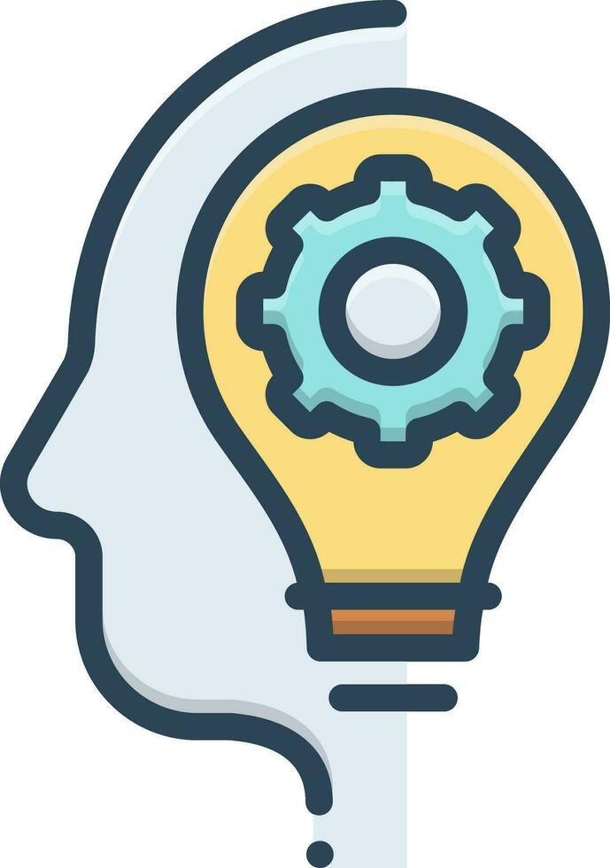 color icon for skills vector