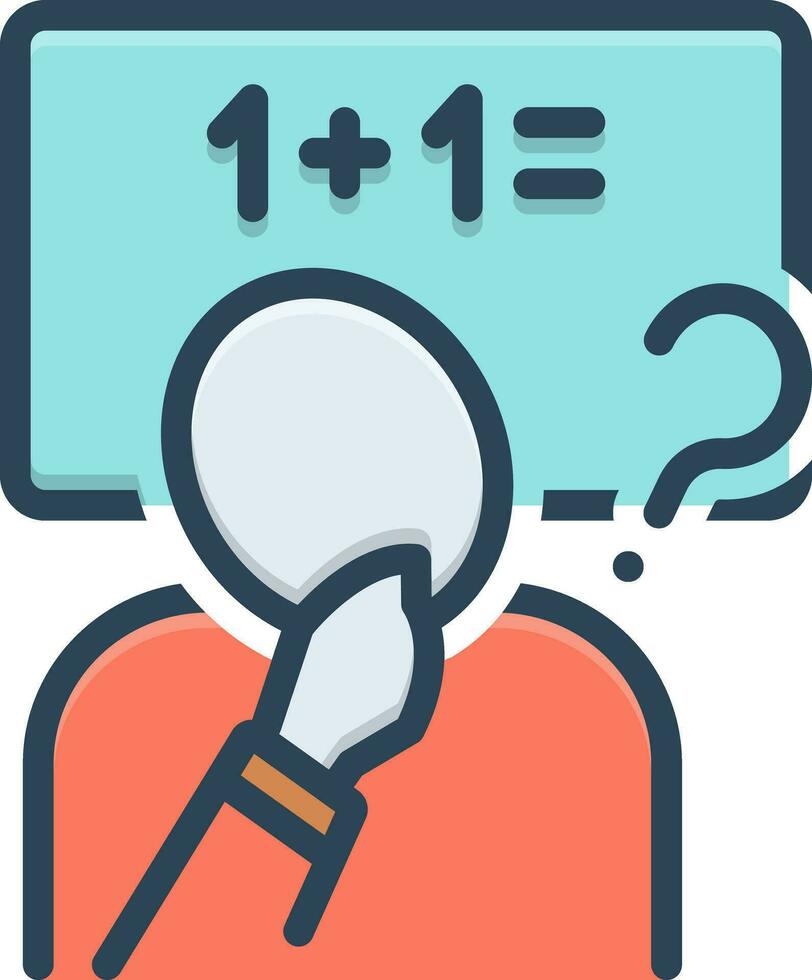 color icon for inference vector