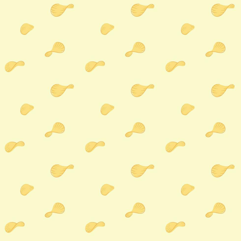 Vector Chips Pattern Seamless Background