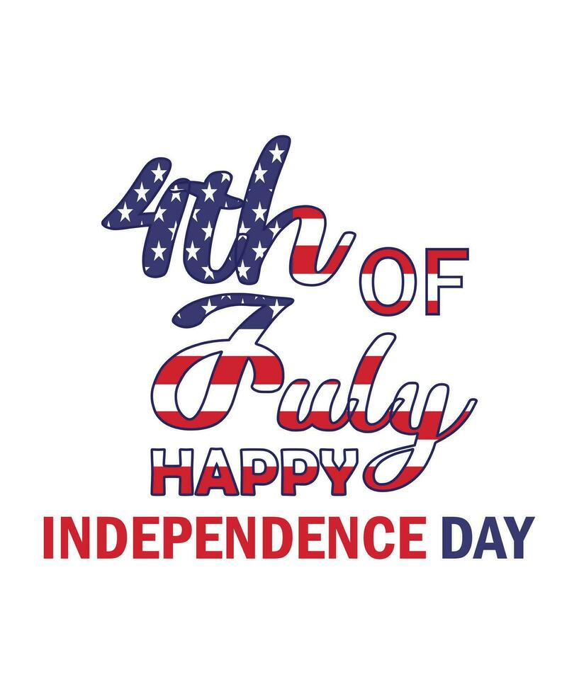 Usa 4th july independence day design vector