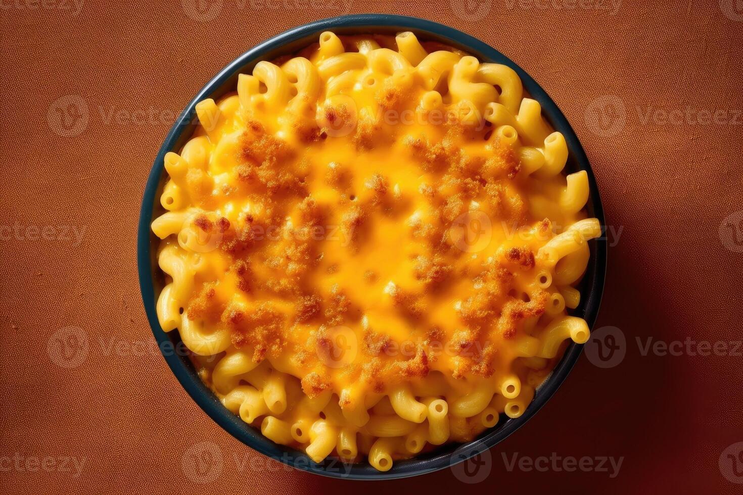 stock photo of macaroni and cheese flat lay photography