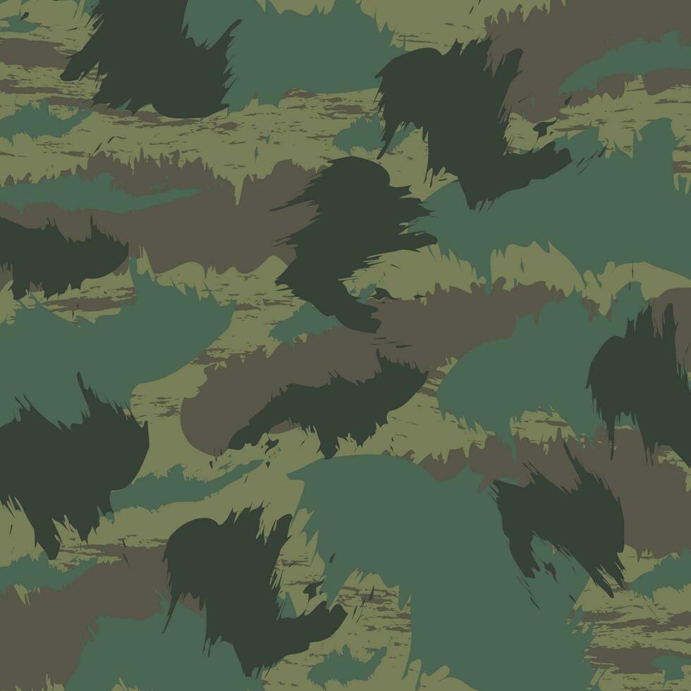 abstract jungle camouflage uniform pattern for hunting action or fashion vector