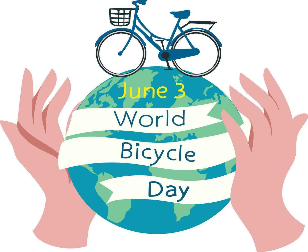 World Bicycle Day vector