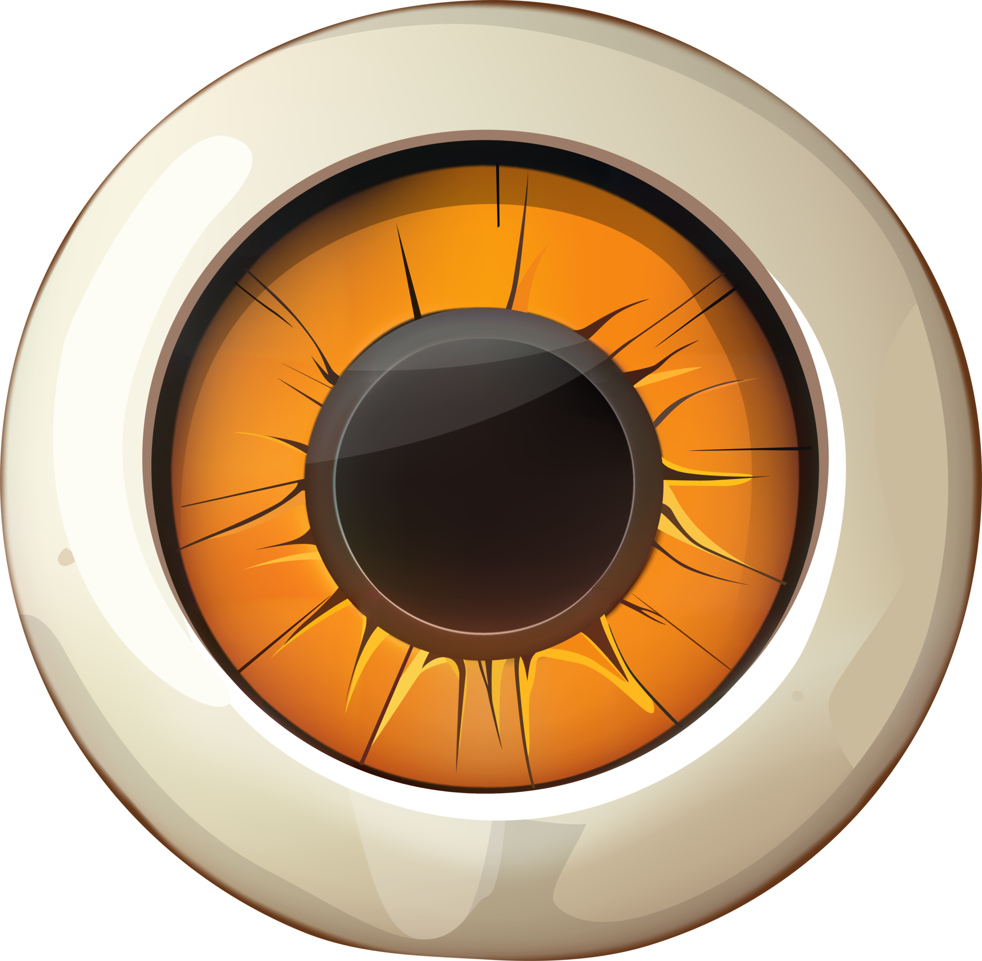 3D Spooky Halloween Eye. Vector Illustration EPS10 25337771 PNG