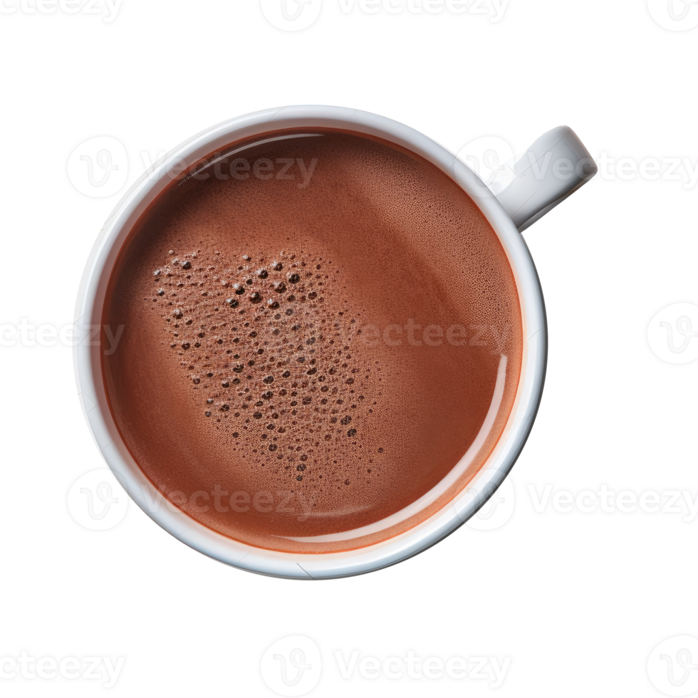 Cup of hot chocolate isolated. Illustration png