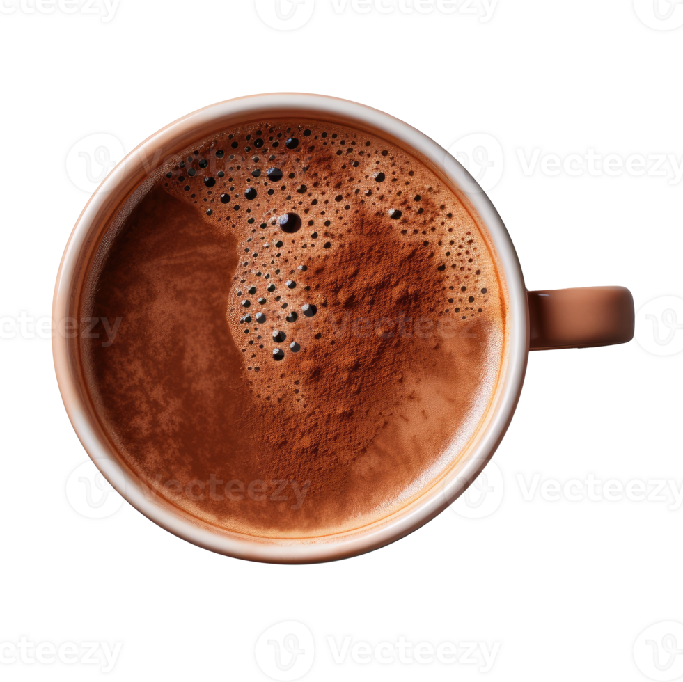 Cup of hot chocolate isolated. Illustration png