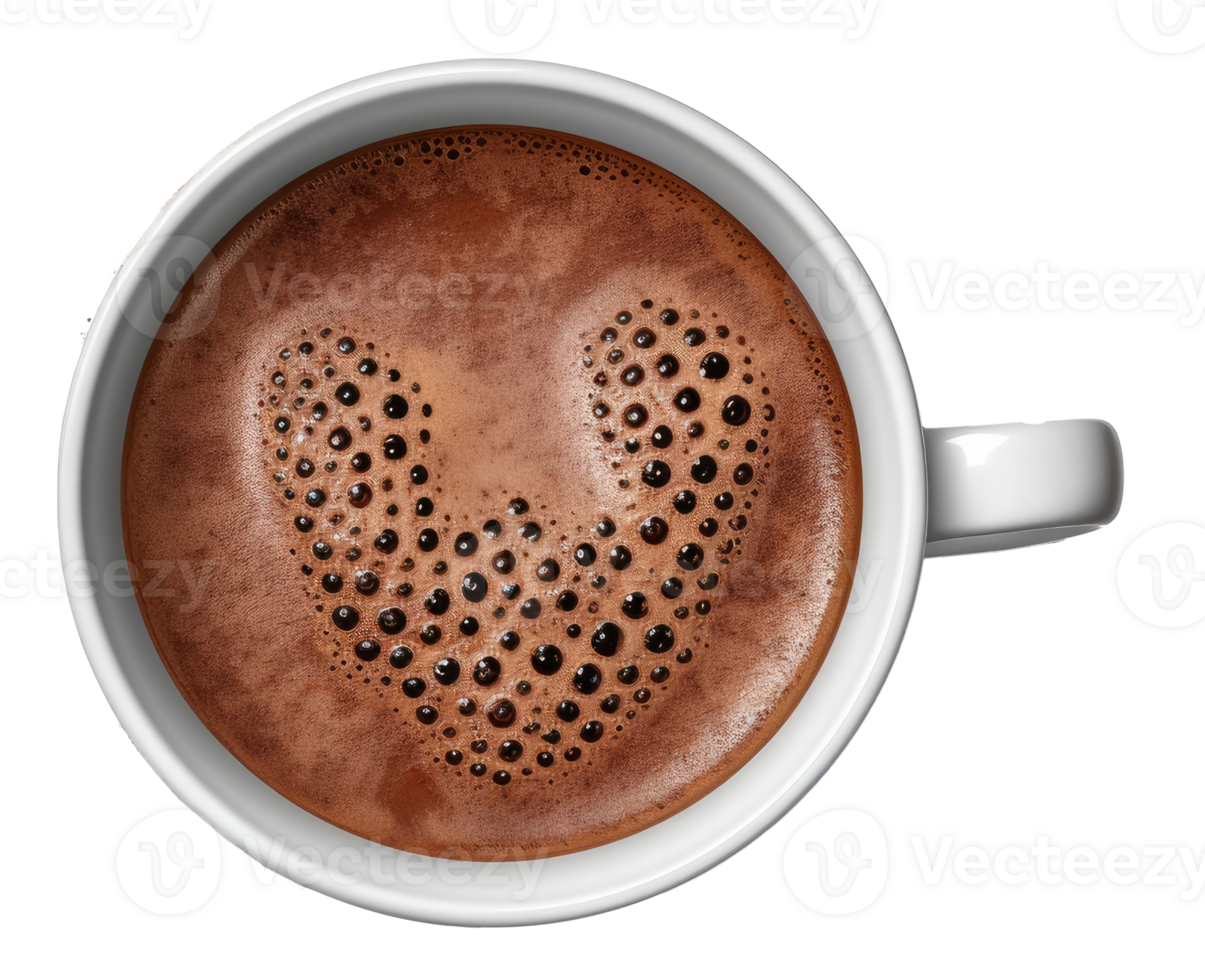 Cup of hot chocolate isolated. Illustration png
