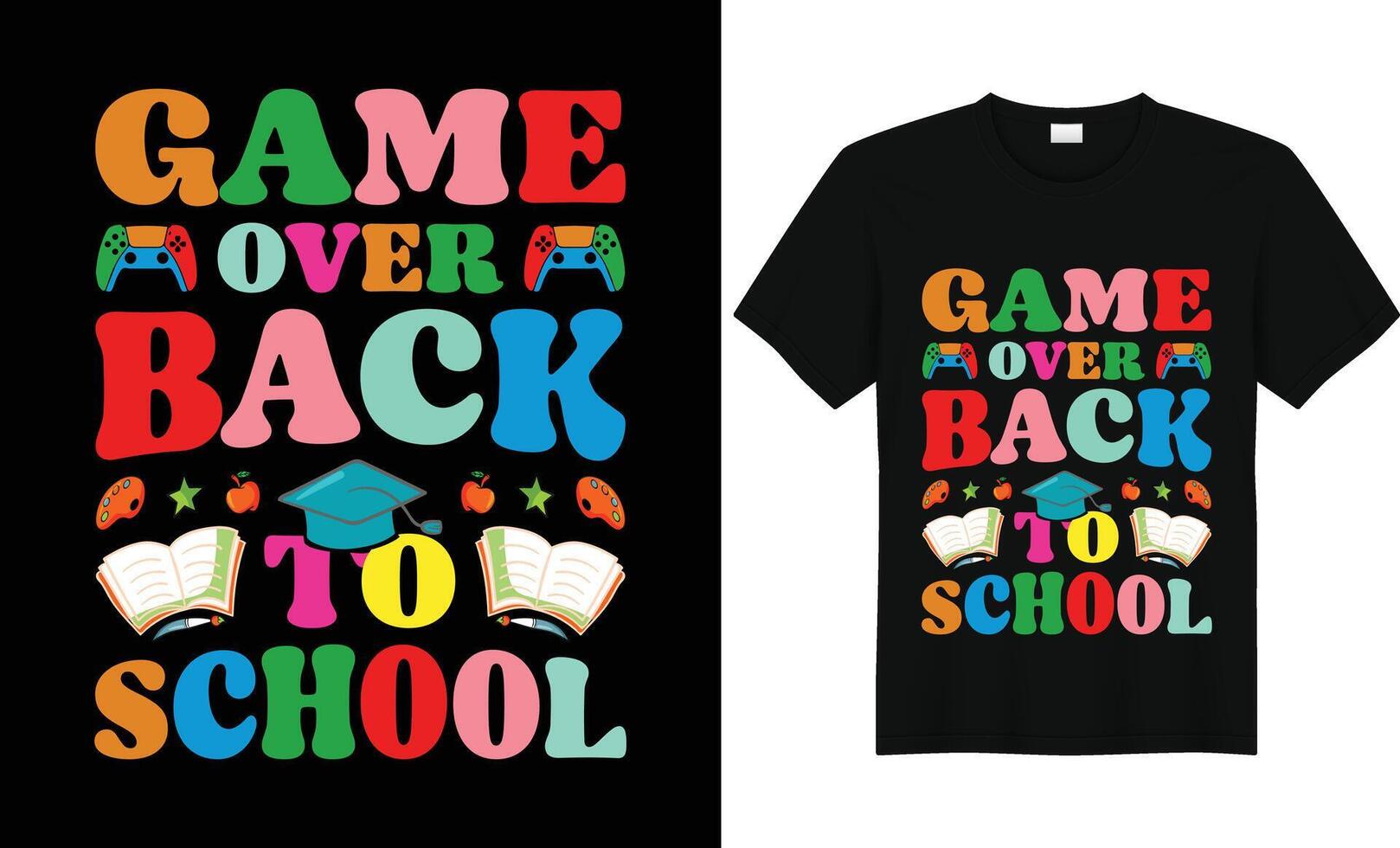 Vector back to school print ready Kids School,Poster,Mug,t shirt design