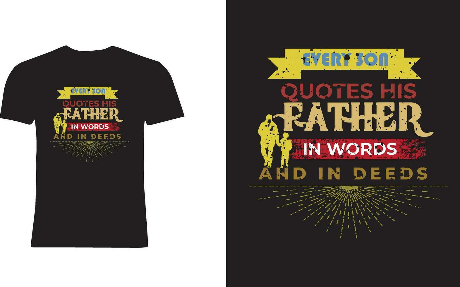 happy fathers day t shirt vector