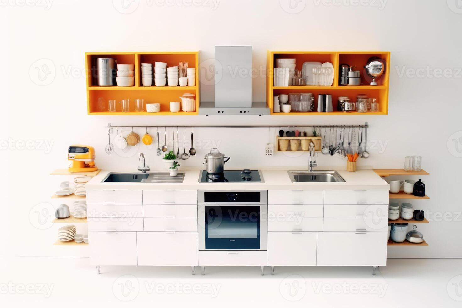 inside kitchen white isolated background Food Photography photo