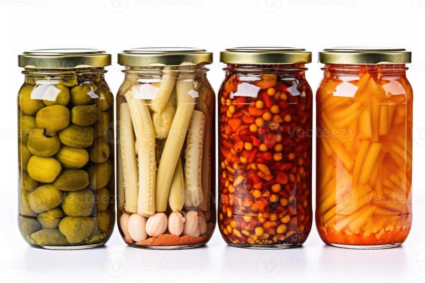 canned vegetables white white isolated background Food Photography photo