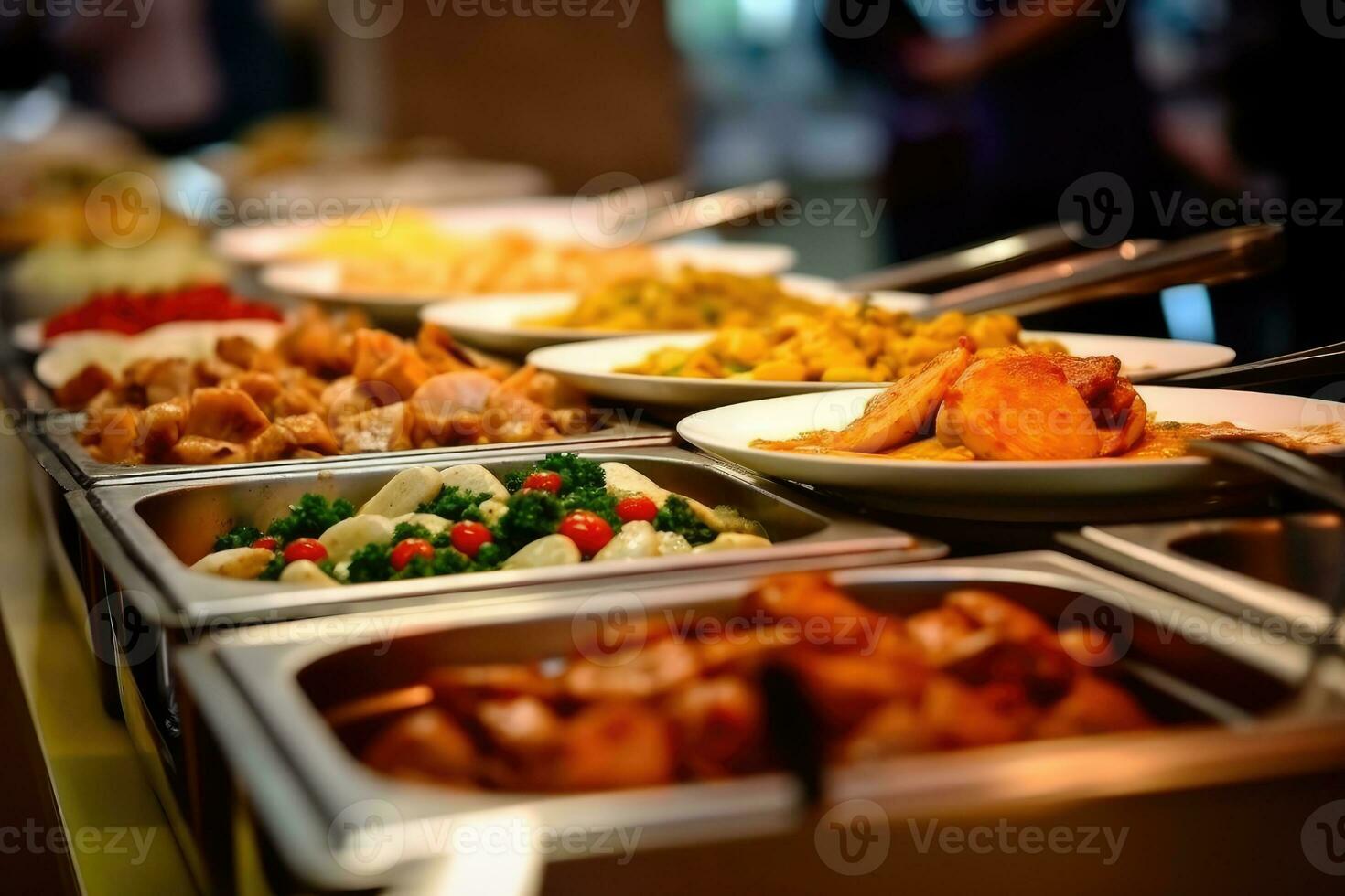 buffet Food Photography AI Generated photo