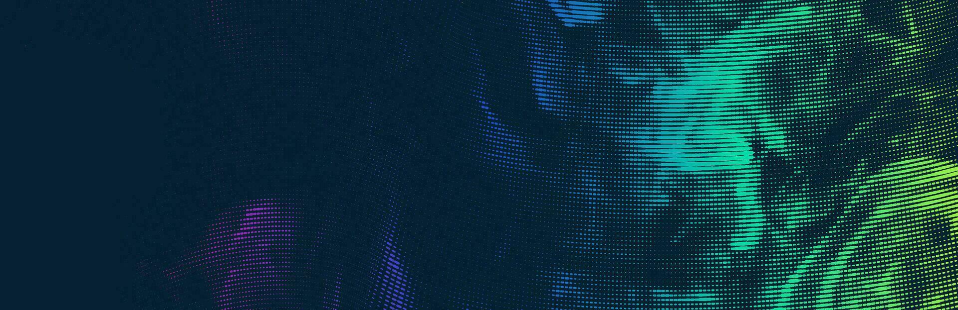 Vector linear halftone smoke effect. Glowing bright neon colored  mist. Tones by horizontal lines. Futuristic retro creative background.