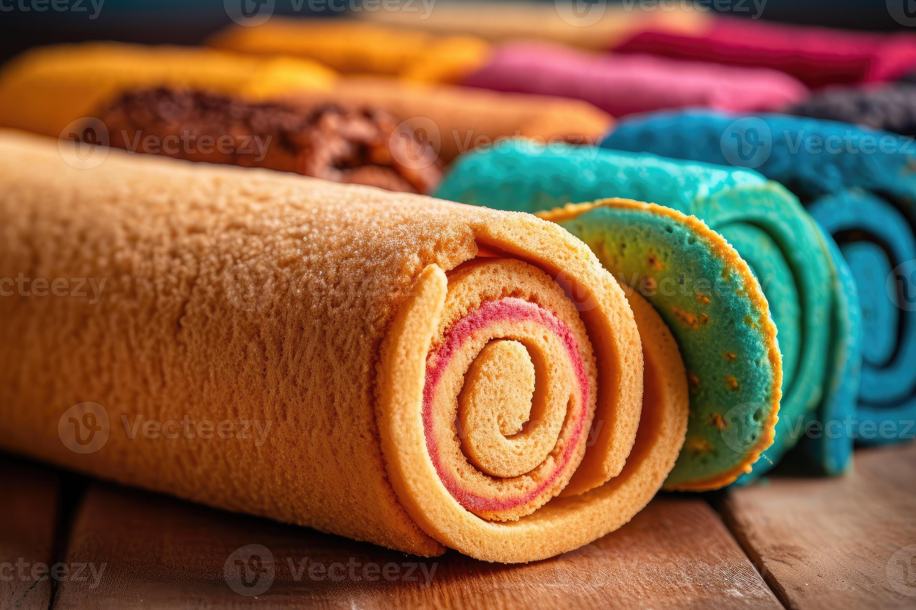 stock photo of Crispy Biscuit Roll in the kitchen table professional