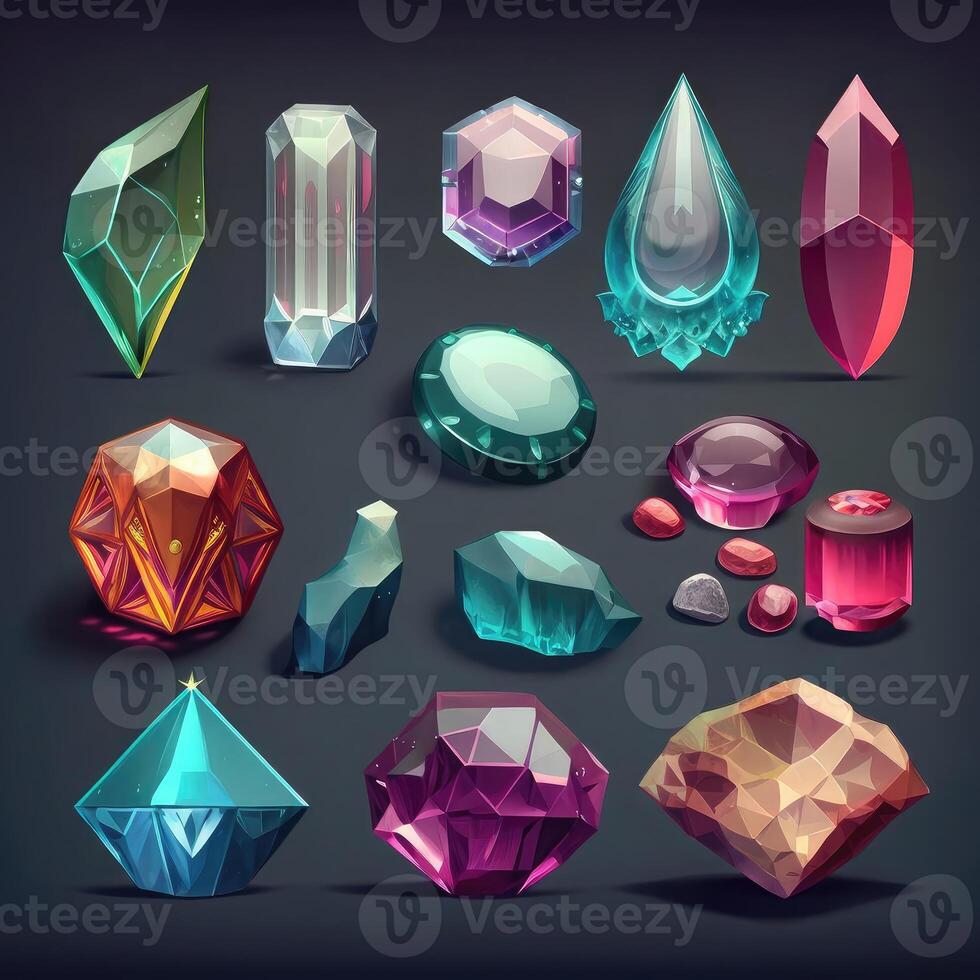 jewel game crystal gem 25338366 Stock Photo at Vecteezy