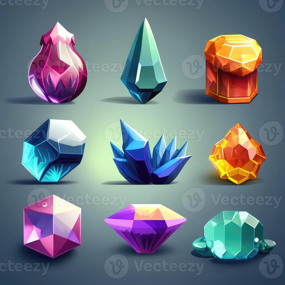 icon game crystal gem photo
