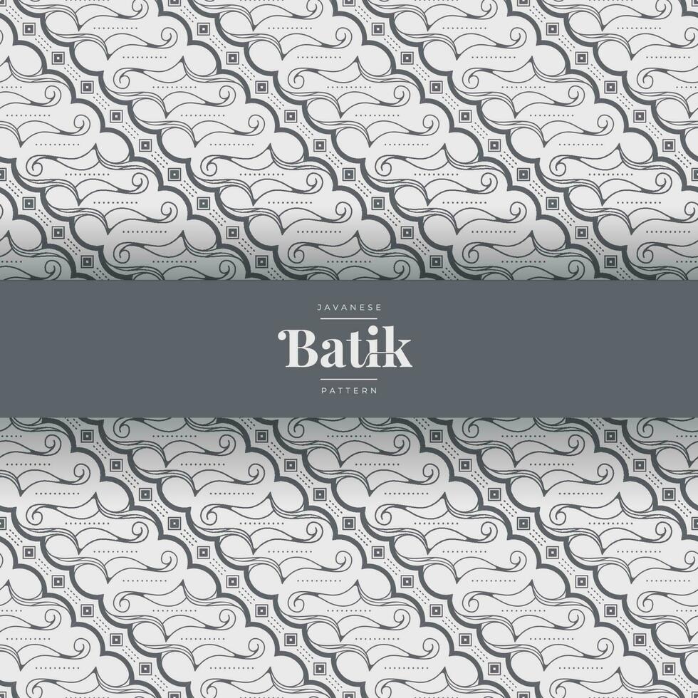 minimalist batik art seamless pattern design vector