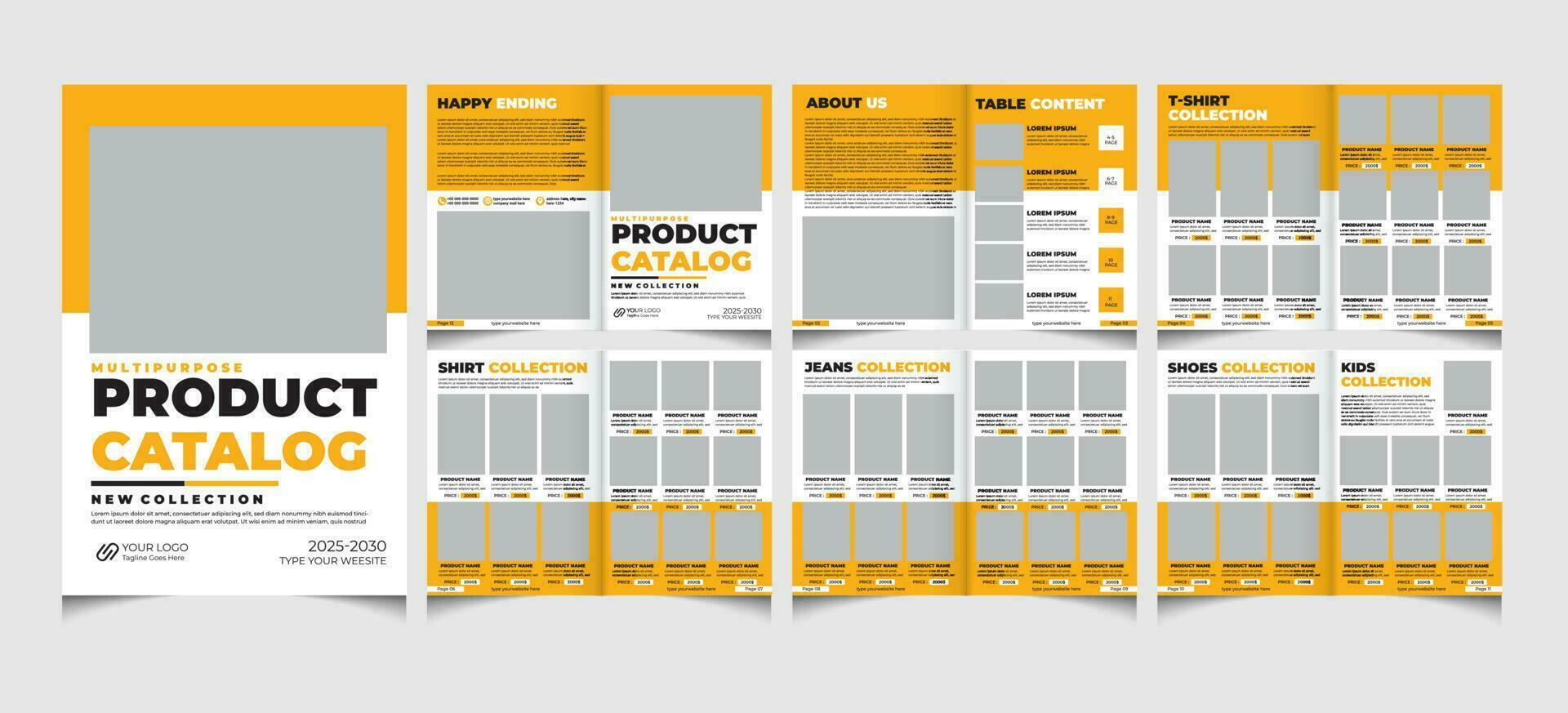 Product catalog and catalogue template.catalogue design. vector
