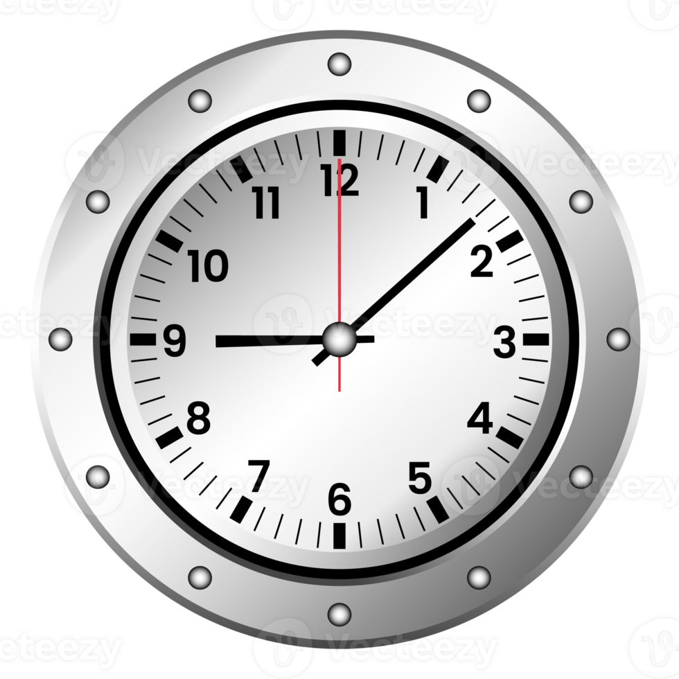 klassisch Mauer Uhr Symbol, Uhr Gesicht Symbol, Symbol zum Mannschaft arbeiten, Zeit Management, Termin, transparent Hintergrund png