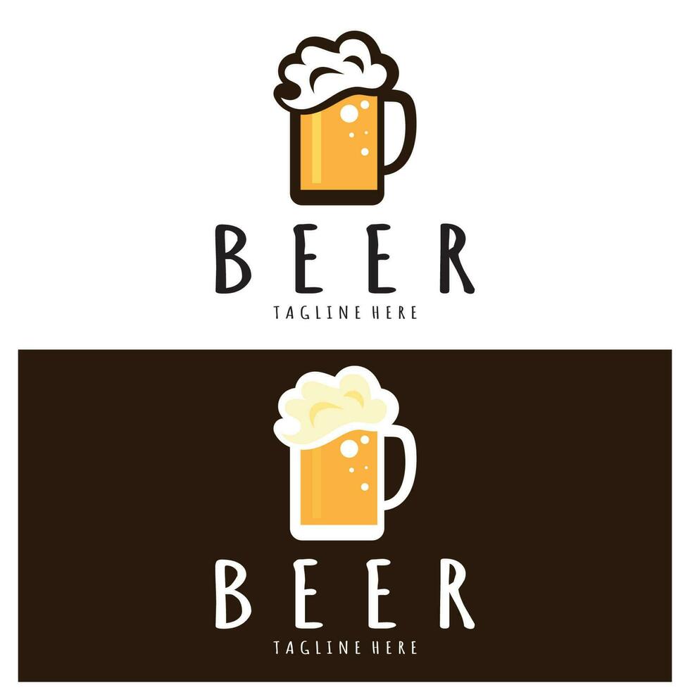 Beer logo template with vintage craft wheat.For badge, emblem,malt,beer company,bar,alcoholic drink vector