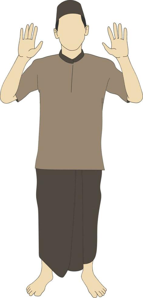 Muslim Prayer Movement vector