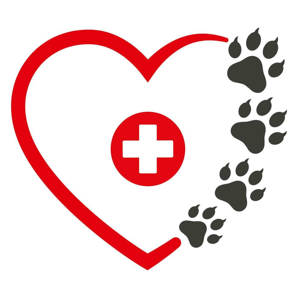 Veterinary clinic logo illustration. vector