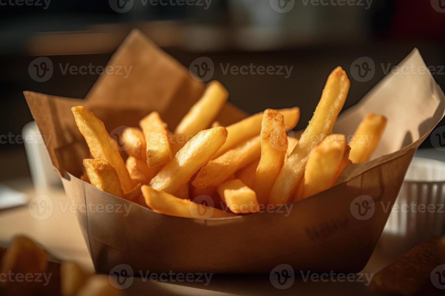 stock photo of fried fries Cinematic Editorial food photography