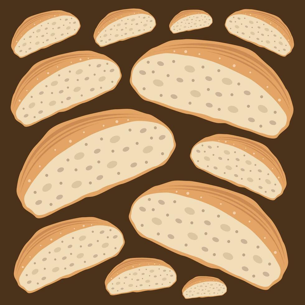 Ciabatta vector illustration for graphic design and decorative element