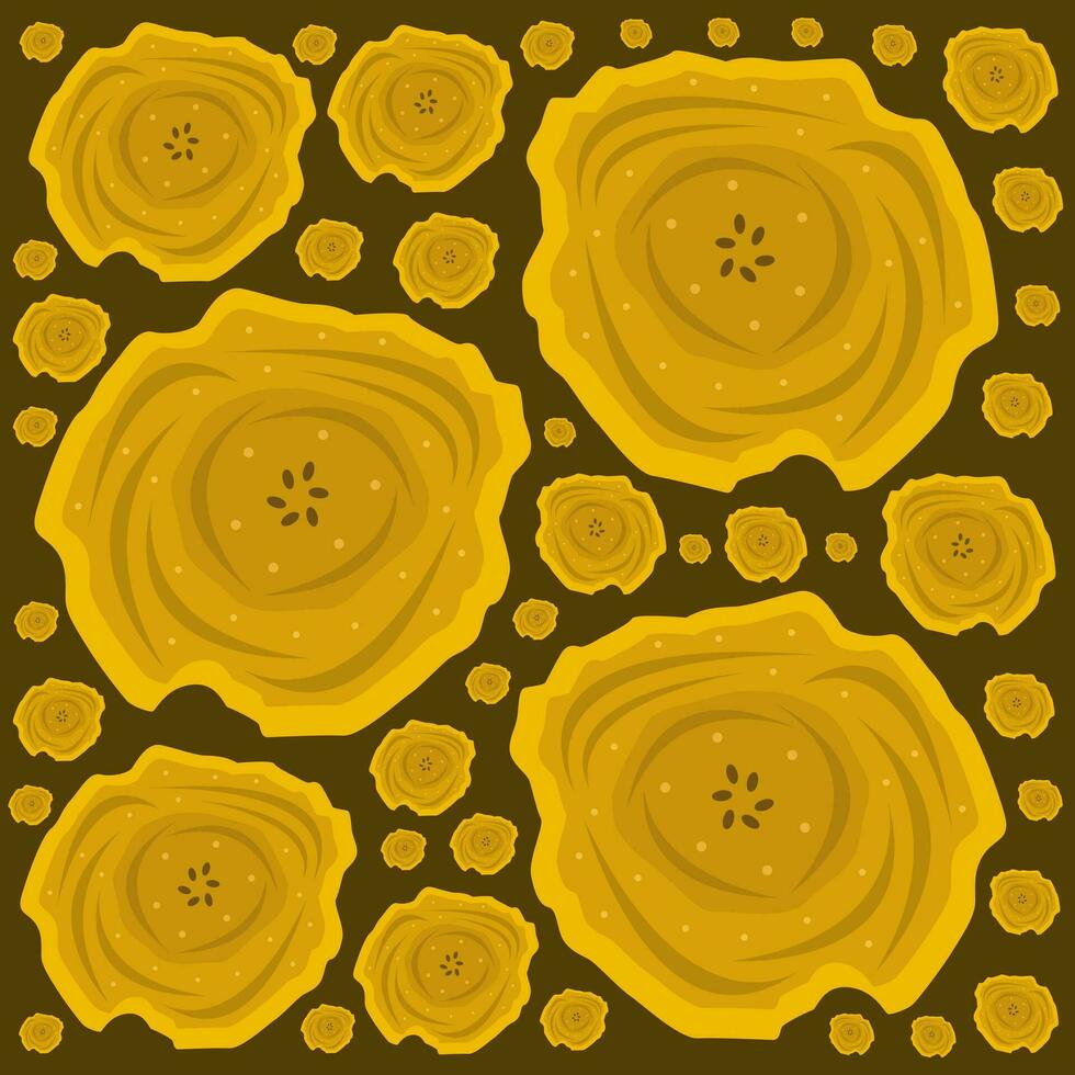 Fried plantain vector illustration for graphic design and decorative element