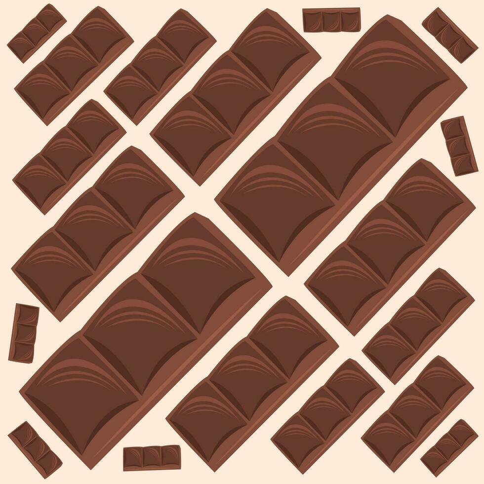 Chocolate bar dessert vector illustration for graphic design and decorative element