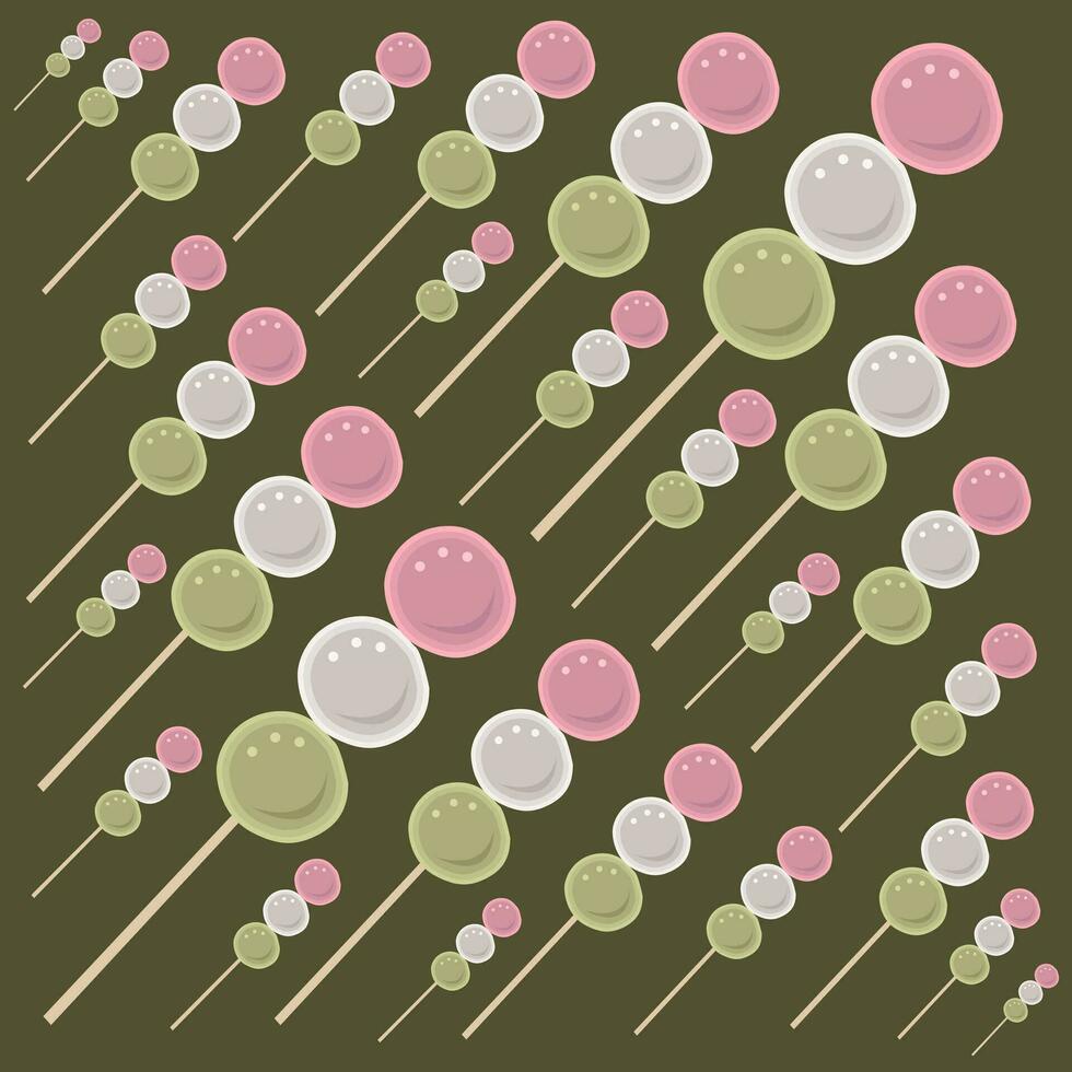 Dango vector illustration for graphic design and decorative element