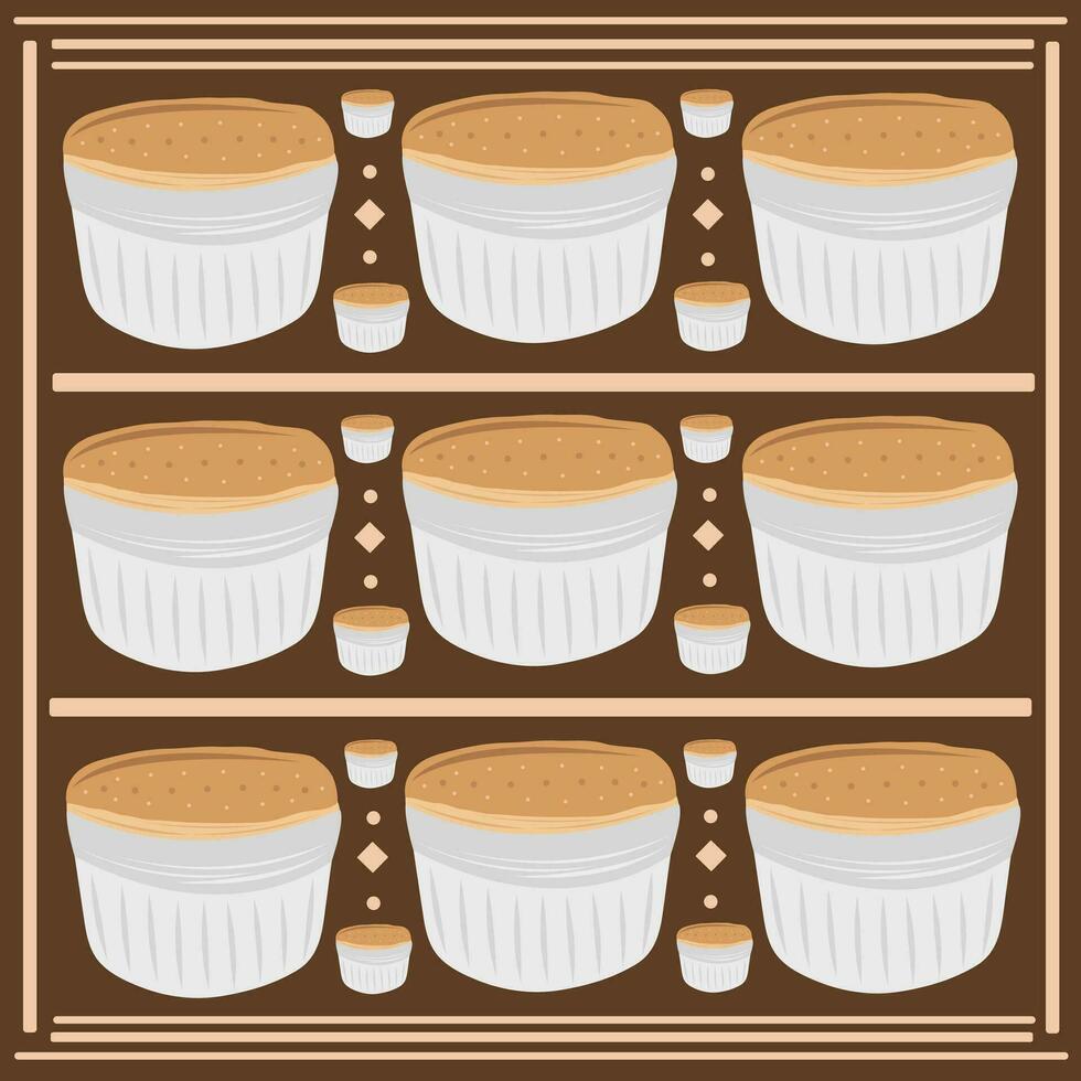 Souffle vector illustration for graphic design and decorative element