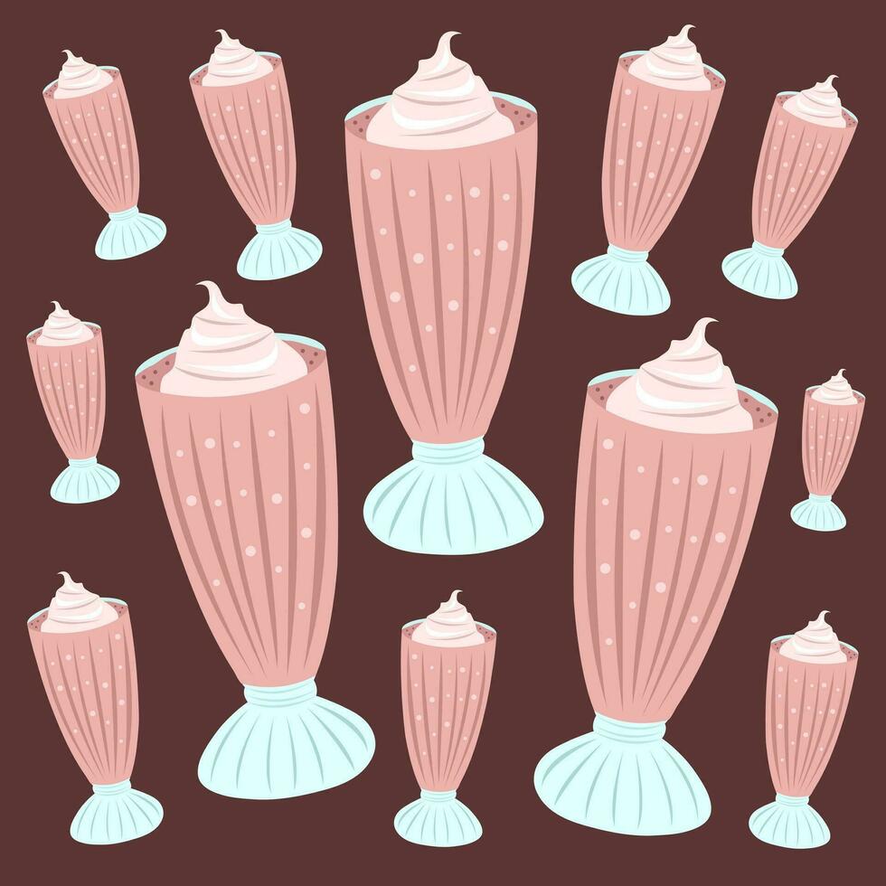 Milkshake vector illustration for graphic design and decorative element