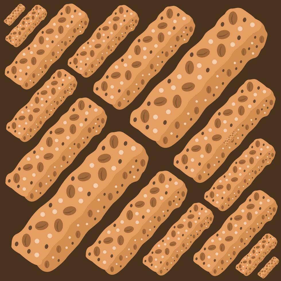 Granola healthy bar vector illustration for graphic design and decorative element