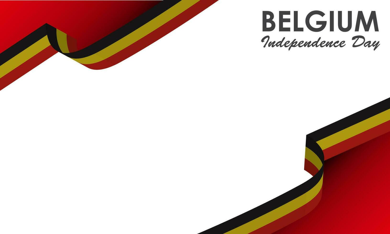 Belgium national day greeting card, banner with template text vector illustration. Belgian memorial holiday