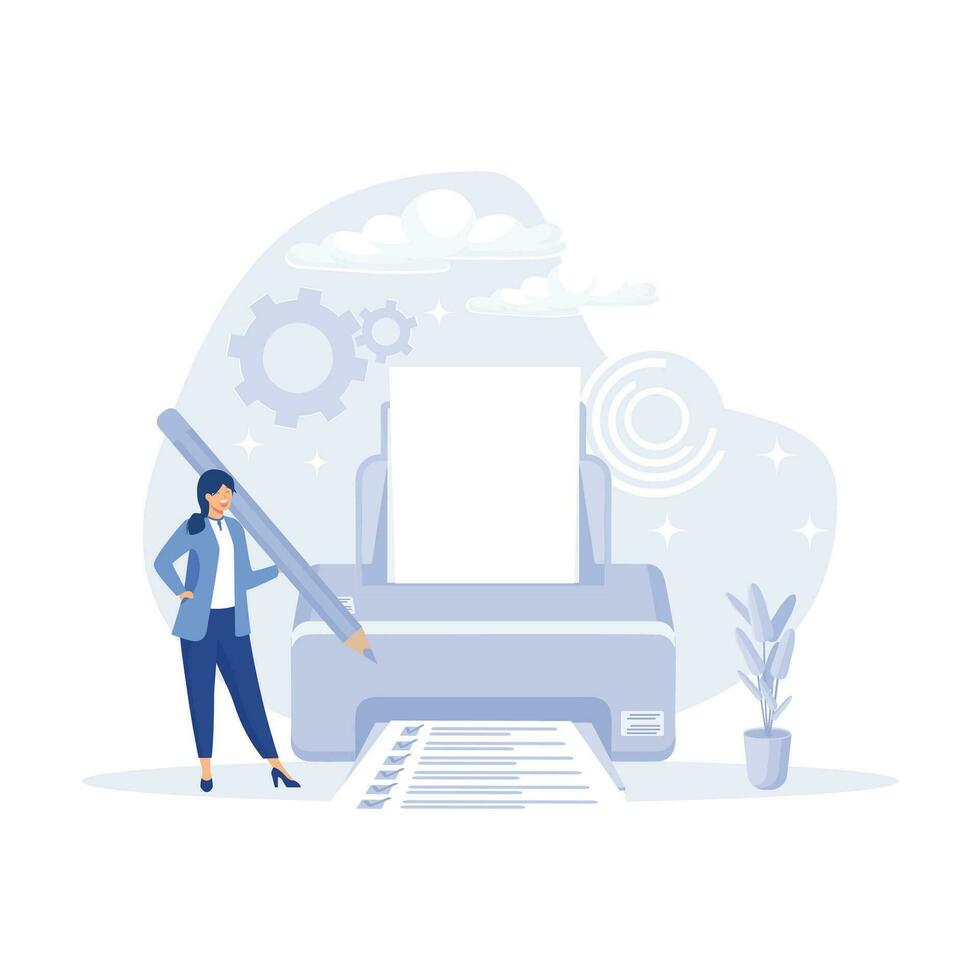 Characters planning finances. Personal finance and savings concept. flat vector modern illustration