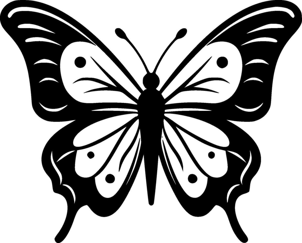 mariposas - minimalista y plano logo - vector ilustración
