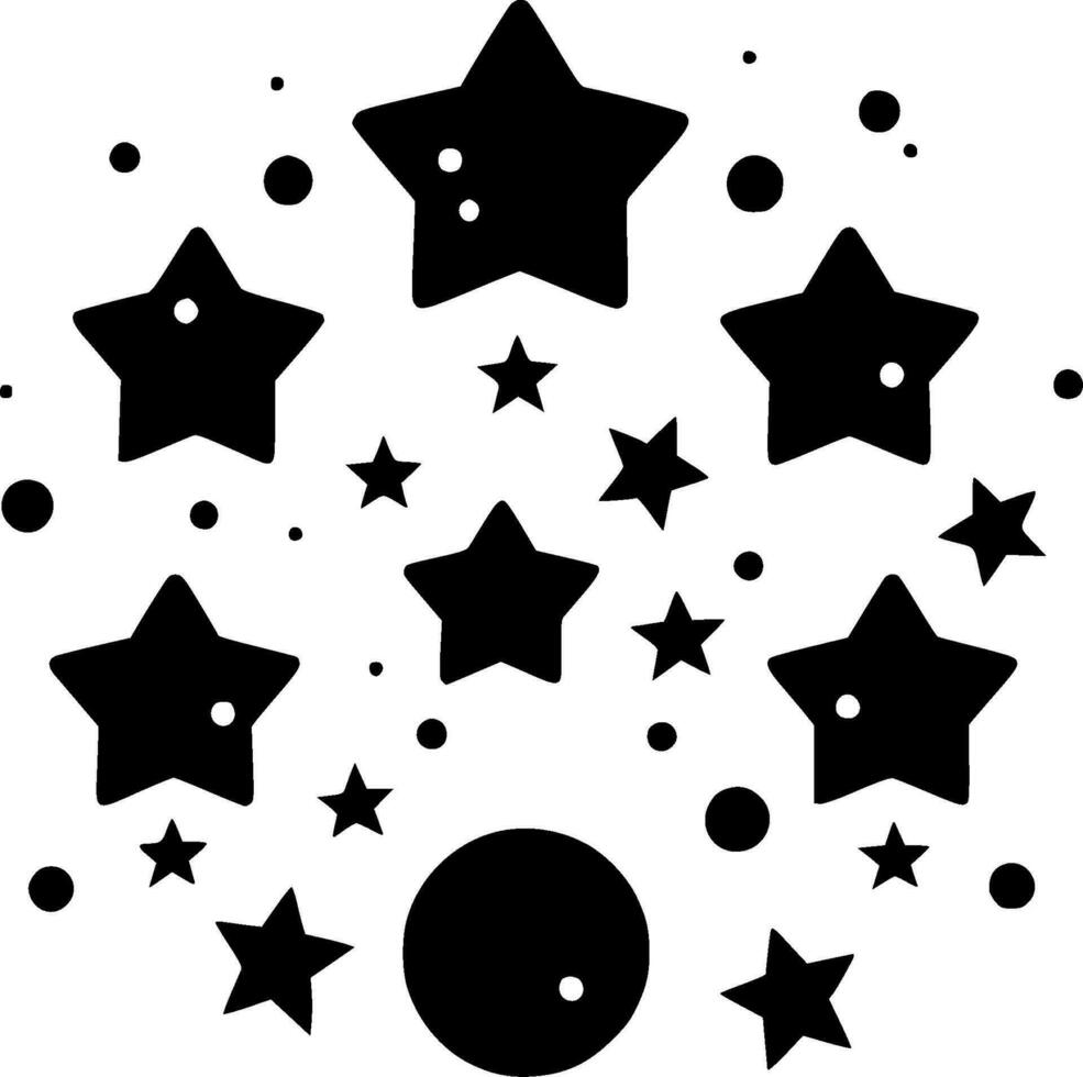 Stars - Minimalist and Flat Logo - Vector illustration