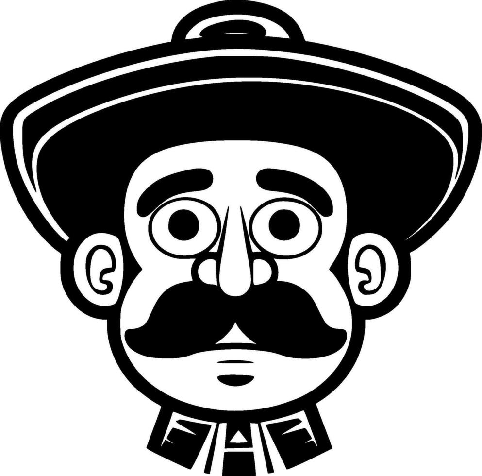 Mexico, Minimalist and Simple Silhouette - Vector illustration