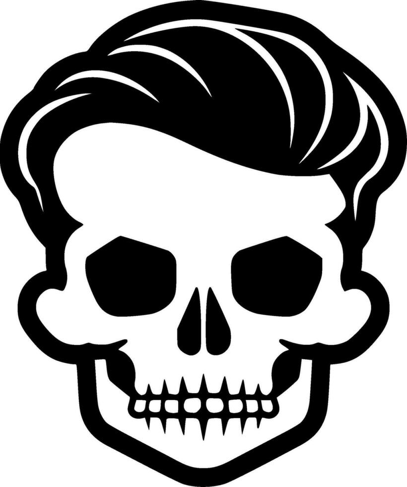 Skull - Minimalist and Flat Logo - Vector illustration