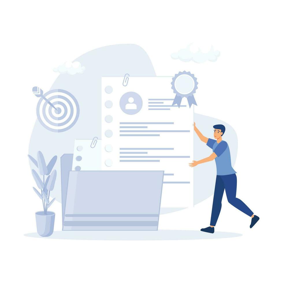 Schedule management. Business and organization concept. flat modern vector illustration